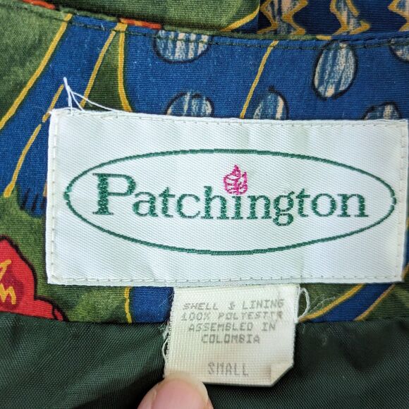 Patchington Cat Blazer Jacket Oversized Womens Small Boho Artsy Quirky Whimsical - Picture 9 of 12